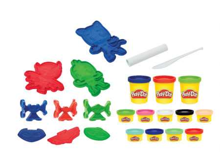 PLAY DOH modelleeriv liitkomplekt PJ maskid, F18055L0 F18055L0