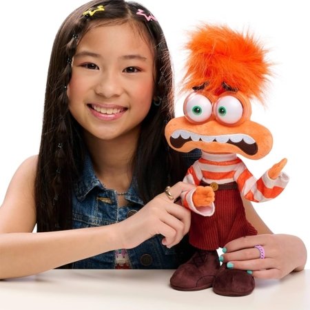 JUST PLAY DISNEY Inside out 2 pehme mänguasi Anxiety, 33 cm, 45514 