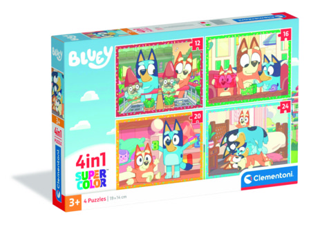 CLEMENTONI LASTELE PUZZLE in1 Bluey, 4 tk,, 21530 