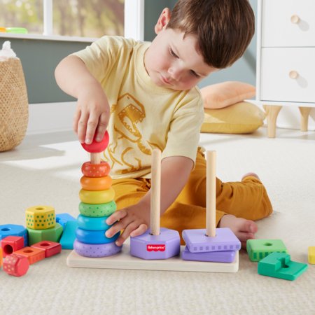 FISHER PRICE puidust klotsitorn, HXT76 