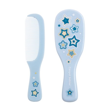 CANPOL BABIES pehme hari looduslike harjastega ja kamm GOLD, blue, 7/406_blu2 