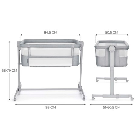 KINDERKRAFT beebivoodi–häll Neste Up 2 FULL, grey, KLNEUP02LGRF000 