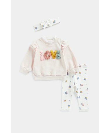 MOTHERCARE pusa, püksid ja peapael, FA895 640457