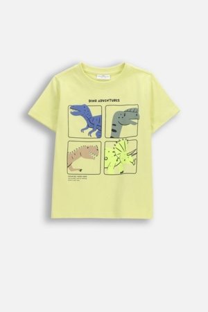 COCCODRILLO lühikeste varrukatega t-särk, kollased, cm 