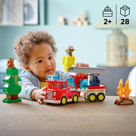 10473 LEGO® DUPLO® linn Tuletõrjeauto vooliku ja tuletõrjujaga 