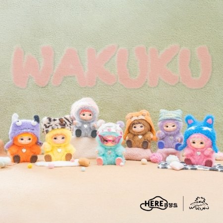 WAKUKU kollektsioneeritav tegelane Fuzzy Trendy Fun Party, assortii., 17WK-0601 
