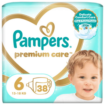 PAMPERS Premium Care teipmähkmed, suurus 6, 13kg+ 38 tk 