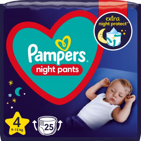 PAMPERS öö püksmähkmed, suurus 4, 25 tk, 9-15kg, 81758419 81758419