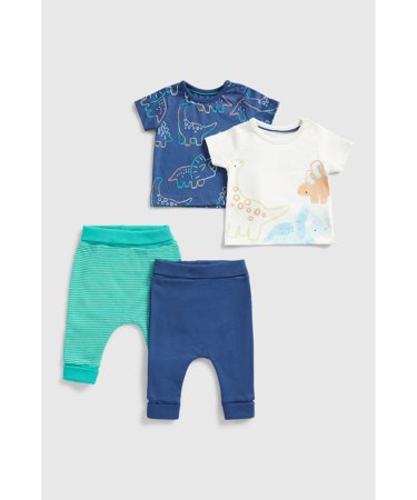 MOTHERCARE lühikeste varrukatega t-särk, püksid, 4tk., GF212 