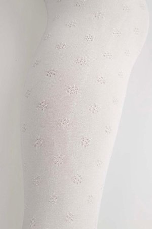COCCODRILLO sukad TIGHT MICROFIBRE COLORFUL, valge, cm 