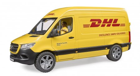 BRUDER 1:16  kulleri kaubik MB Sprinter DHL koos juhiga, 02671 02671