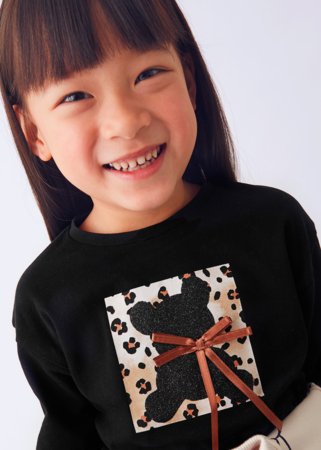 MAYORAL pikkade varrukatega t-särk, black, 4.010-72, 10 cm 