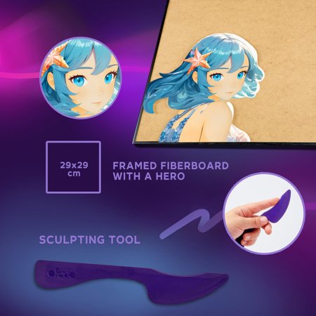 OKTO MANGA 3D kunstikomplekt Vesi 30x40 cm, 20037 