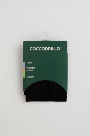 COCCODRILLO sukad TIGHT MICROFIBRE COLORFUL, must, cm 