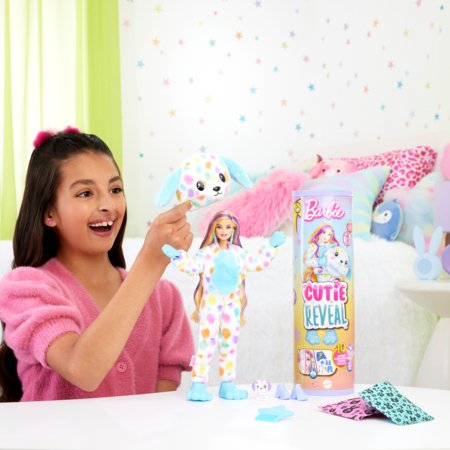 BARBIE Cutie Reveal unistuste seeria üllatusnukk Dalmaatsiakoer, HRK41 