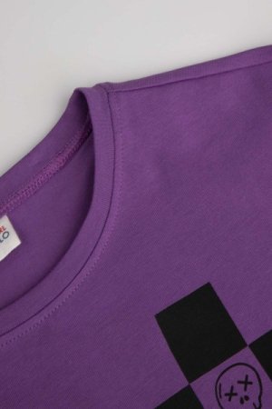 COCCODRILLO pikkade varrukatega t-särk JOYFUL PUNK JUNIOR, lillad, WC4143101JPJ-016- 