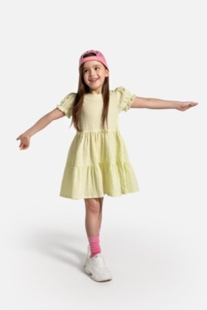 COCCODRILLO lühikeste varrukatega kleit HAPPY RETRO GIRL KIDS, multicoloured, WC4128203HGK-022-122, 122 cm 