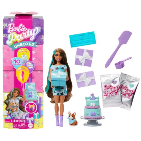 BARBIE Party Unboxed Reveal sünnipäeva üllatusnukk, JFG72 