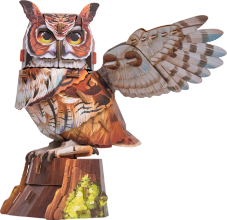 MAKEBUG 3D paberist pusle Great Horned Owl, MB-D-0059 