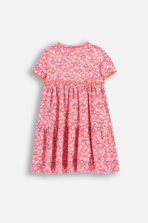 COCCODRILLO lühikeste varrukatega kleit FLOWER PARADISE GIRL KIDS, roosa, WC5129201FGK-007-122, 122 cm 