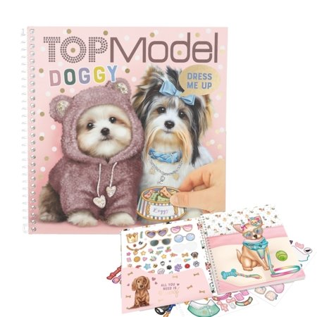 TOP MODEL kleebiste raamat Dress Me Up Doggy, 12966 