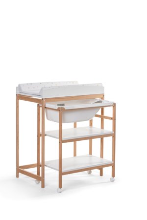 OKBABY puidust mähkimislaud koos vanni ja mähkimisalusega, 39330100 