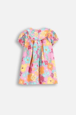 COCCODRILLO lühikeste varrukatega kleit MAXITROPIC GIRL NEWBORN, värv, WC5128201MGN-022-086, 86 cm 