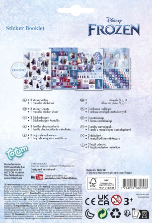TOTUM kleepsuraamat Frozen 2, 4 lehte, TT680708 680708