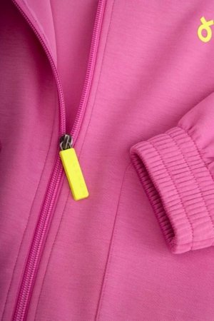 COCCODRILLO hooded pullover with zipper, pink, size 