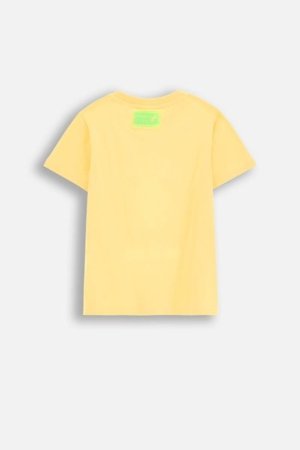 COCCODRILLO lühikeste varrukatega särk SAGE TIME BOY KIDS, kollane, WC5143203SBK-004-122, 122 cm 