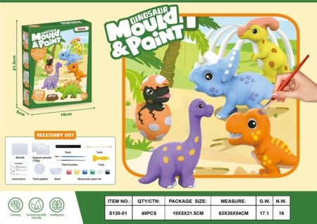 MOULD & PAINT loominguline komplekt, Dinosaur, 2306K0401 