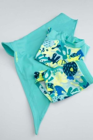 LEMON ujumisriided ja müts, roheline, WL6376801SWB-022-092, 92 suurus 