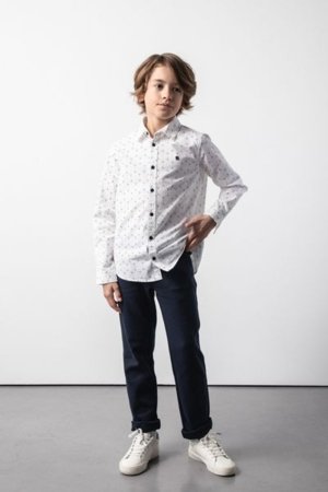 COCCODRILLO pikkade varrukatega särk BACK TO SCHOOL BOY, valge, WC5136101BSB-001-164, 164 cm 