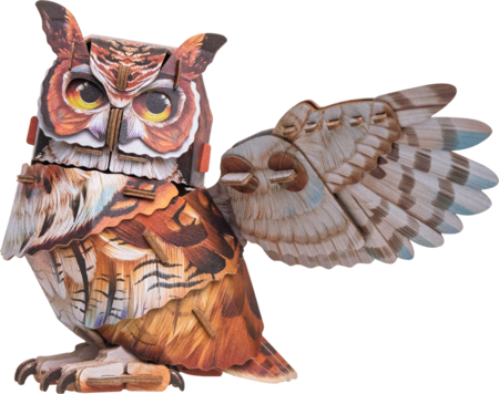 MAKEBUG 3D paberist pusle Great Horned Owl, MB-D-0059 