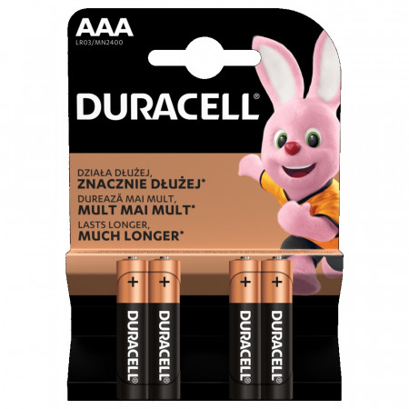 DURACELL patarei AAA 4 tk, DURB055 