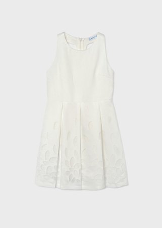 MAYORAL varrukateta kleit, natural, 6.906-61, 152  cm 