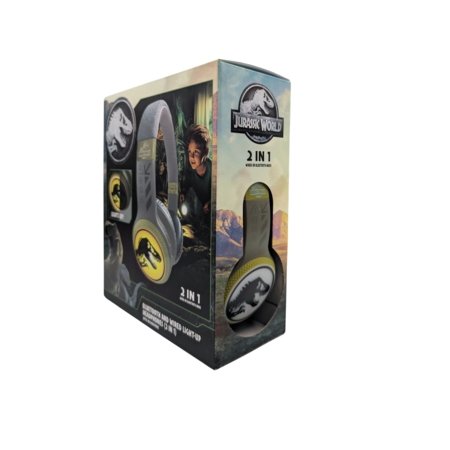 JURASSIC WORLD valgustusega Bluetooth-kõrvaklapid, HMJW-BTLI-TREX 
