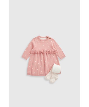 MOTHERCARE pikkade varrukatega kleit ja sukkpüksid, IF353 86 