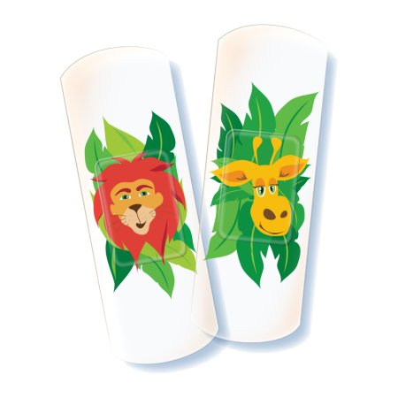 HUMER plaastrid lastele, 8 tk., Animal TATOO, 107246 107246
