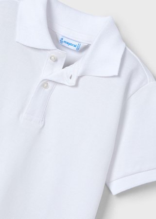 MAYORAL lühikeste varrukatega polosärk, white, 150-16, 140 cm 
