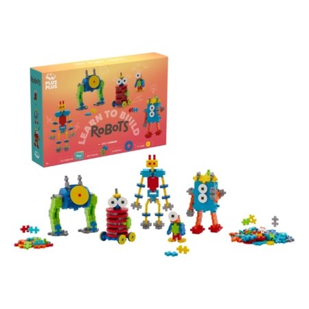 PLUS PLUS konstruktor Learn to Build - robotid, 3963 