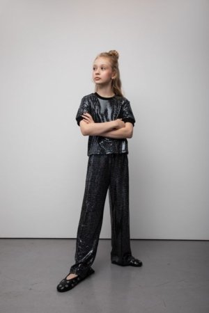 COCCODRILLO püksid, sidabrinis, cm 