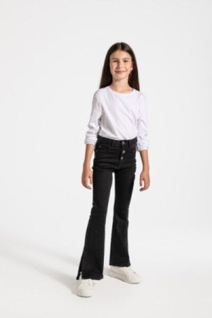 COCCODRILLO joggers JEANS COLLECTION GIRL, mustad, ZC4123104JCG-021-164, 164 cm 
