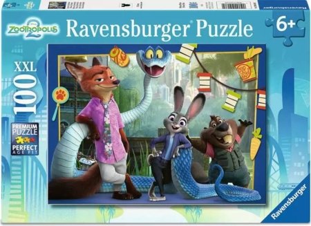 RAVENSBURGER laste pusle Zootropolis 2, 100 tk, 12004138 