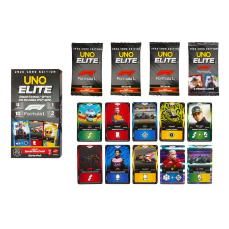 MATTEL GAMES UNO Elite F1 kaardid, JLV42 