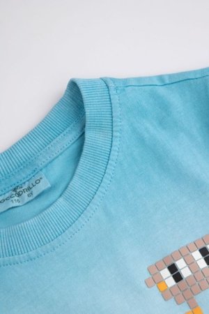 COCCODRILLO lühikeste varrukatega t-särk, sinised, WC6143205MBK-022-092, 92 cm 