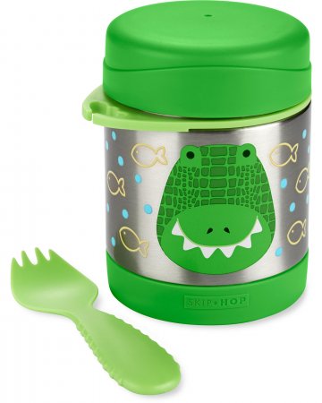 SKIP HOP isoleeritud toidupurk ZOO, 3m+, 325ml, crocodile, 9M931410 9M931410