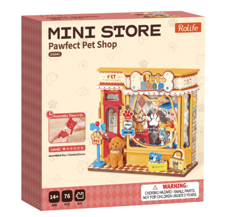 ROLIFE puidust konstruktor Lemmikloomapood, DS045 