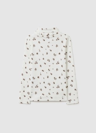 OVS Pikkade varrukatega ja kõrge kraega T-särk, 134 cm, 002487297 