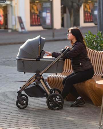 CARRELLO universaalne käru OMEGA 2IN1, Paper beige, CRL-6531 